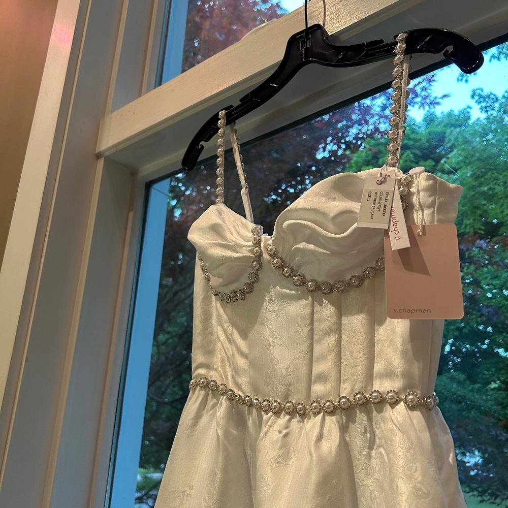 V. Chapman Lucetta Corset Tiered Maxi Dress - Size 2